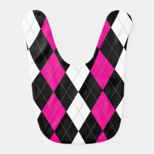 Rebel Argyle Baby Bib