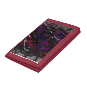 Rebel Artist - Text & Graffiti AbstractDesign Trifold Wallet