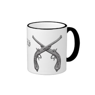 Rebel Crossed Pistol Monogram Mug