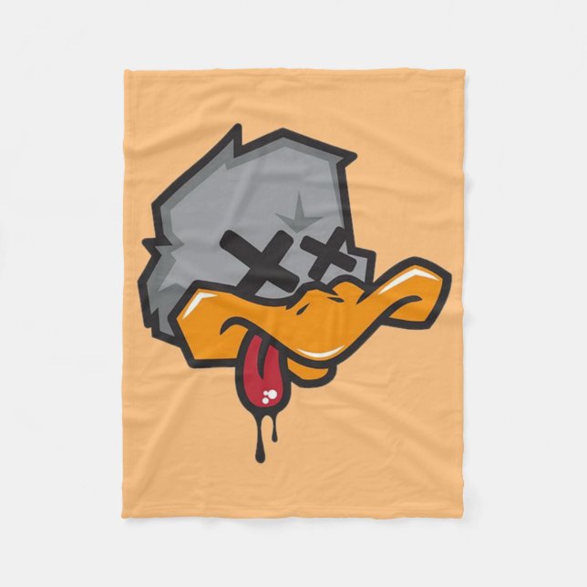 Rebel Duck  Fleece Blanket (Front)