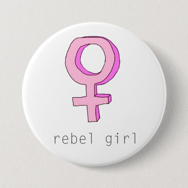 Rebel Girl Button (Front)