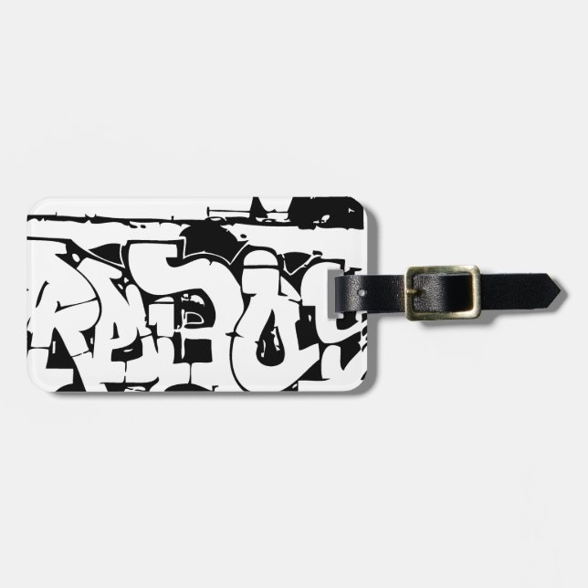 rebel graf luggage tag (Front Horizontal)