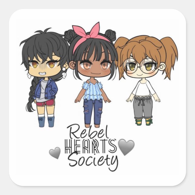 Rebel Hearts Society Sticker 1 (Front)