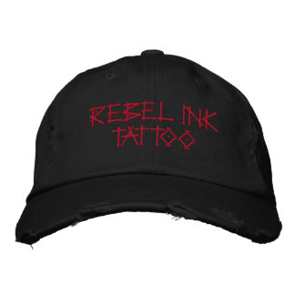 REBEL INK TATTOO EMBROIDERED BASEBALL HAT