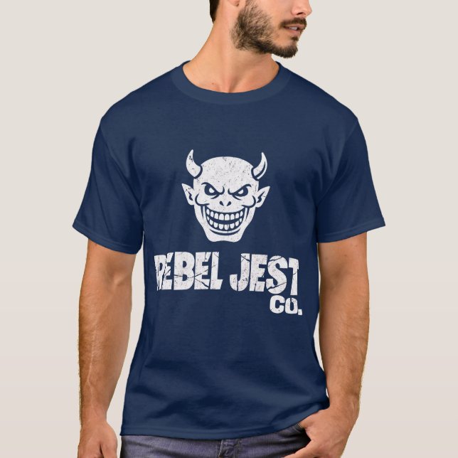 Rebel Jester Co. – Devil Grin Streetwear Logo Tee (Front)