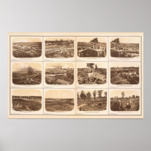 Rebel lines, Atlanta, Ga Poster