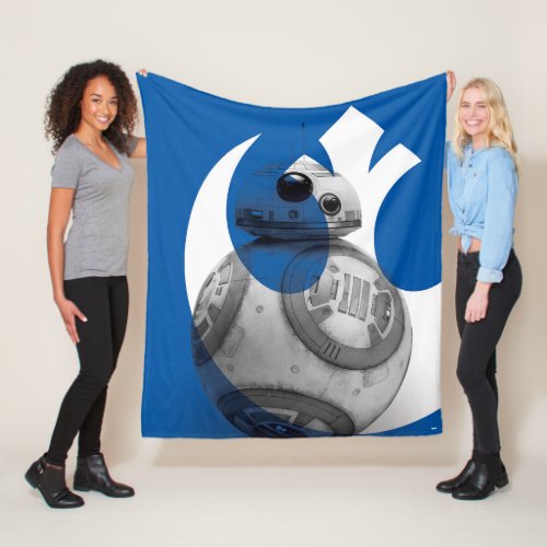 Rebel Logo BB_8 Reveal Graphic Fleece Blanket
