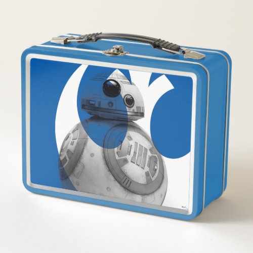 Rebel Logo BB_8 Reveal Graphic Metal Lunch Box