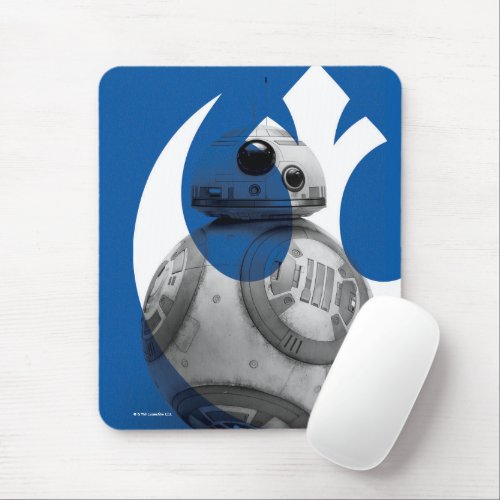 Rebel Logo BB_8 Reveal Graphic Mouse Pad