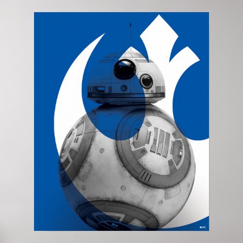 Rebel Logo BB_8 Reveal Graphic Poster