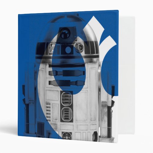 Rebel Logo R2_D2 Reveal Graphic 3 Ring Binder