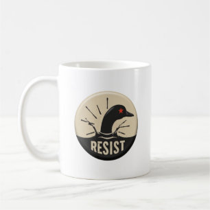 Rebel Loon Headfirst Dive – Resist Badge Coffee Mug