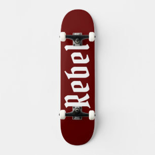 Rebel maroon bg skateboard