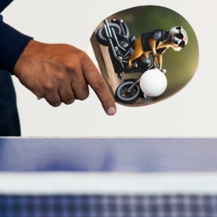 Rebel Meerkat: Leathers, Sunglasses and Motorbike Ping Pong Paddle