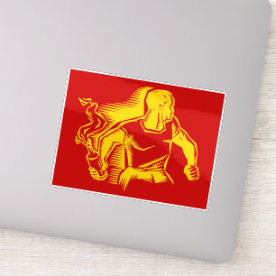 Rebel, Molotov Cocktail, Riots, Communist Style Sticker