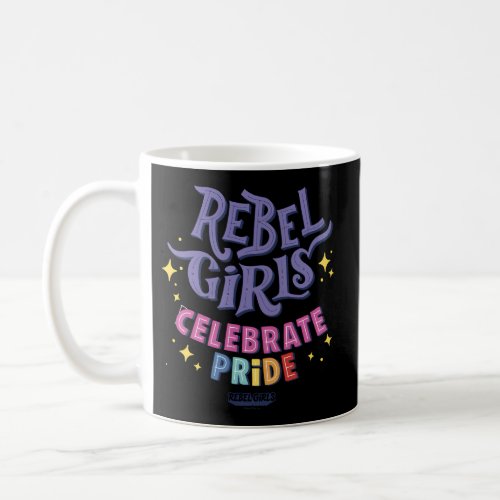 Rebel Pride Celebration Rainbow Text Coffee Mug
