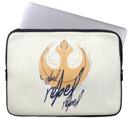 Rebel Rebel Rebel Inked Logo Laptop Sleeve