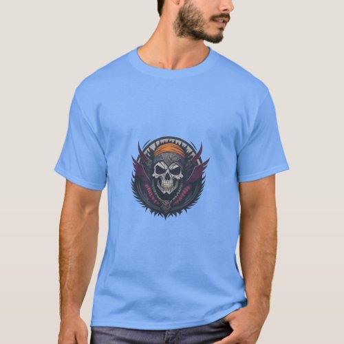 Rebel Resonance Skull  Crossbones Band Emblem T T_Shirt