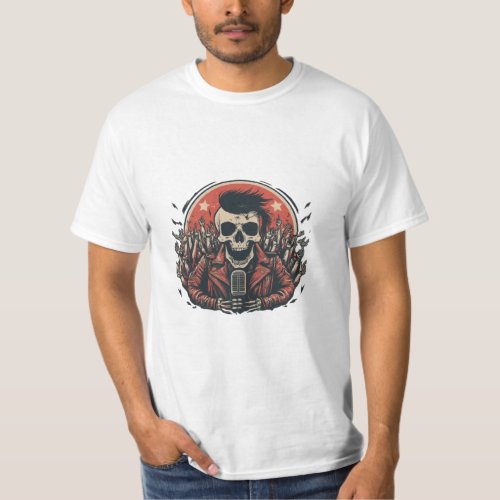 Rebel Rhapsody Skull and Crossbones Frontman T_Shirt