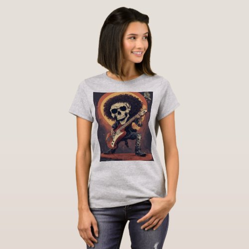 Rebel Rhythm Rock n Roll Skull Bones T_Shirt T_Shirt