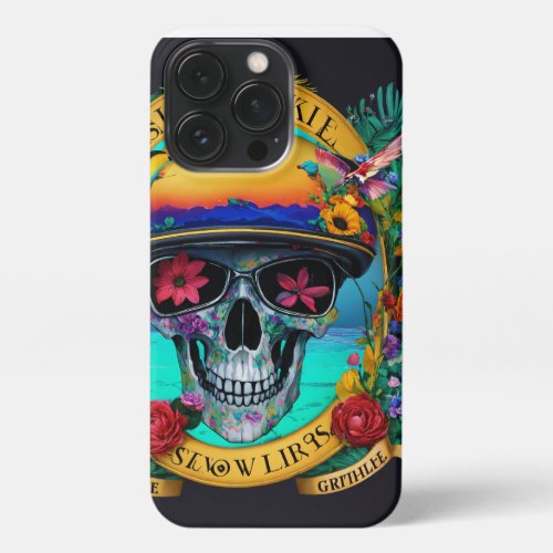 Rebel Rhythms Skull  Roll Album Artwork iPhone 13 Pro Case