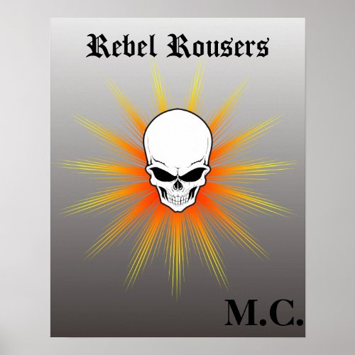 Rebel Rousers Motorcycle Club Poster