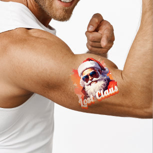Rebel Santa: The Lost Claus Cap Temporary Tattoos