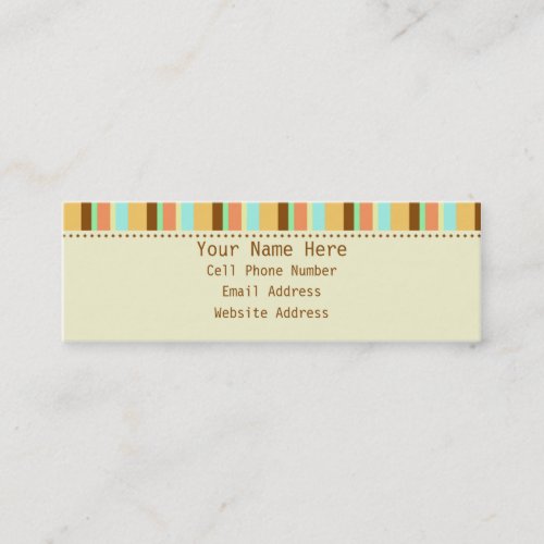 Rebel Skinny Profile Business Cards
