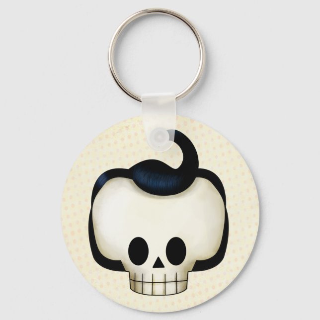 Rebel Skull Keychain (Front)