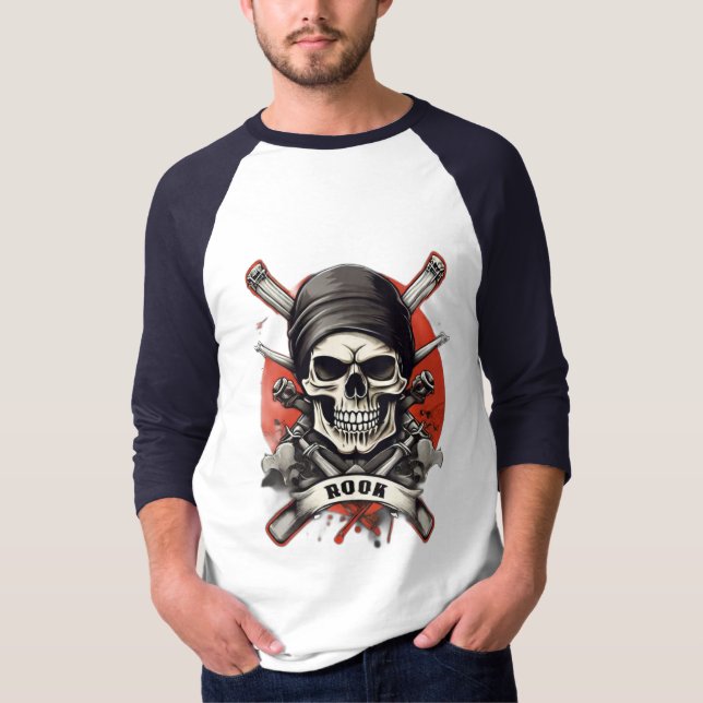 Rebel Threads: Unleash Your Inner Rockstar with  T-Shirt (Front)