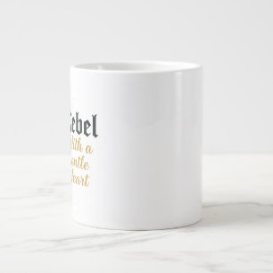 Rebel With a Gentle Heart Typography Specialty Mug