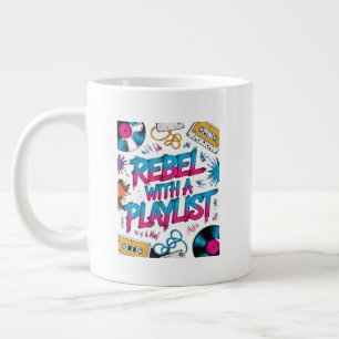Rebel With A Playlist – Retro Music Lover Giant Coffee Mug