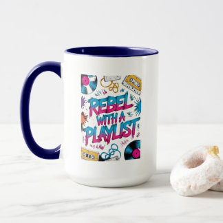 Rebel With A Playlist – Retro Music Lover Mug