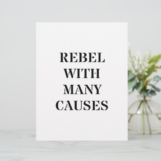Rebel With Many Causes (Standing Front)