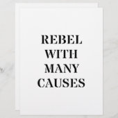 Rebel With Many Causes (Front/Back)