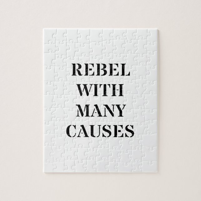 Rebel With Many Causes Jigsaw Puzzle (Vertical)