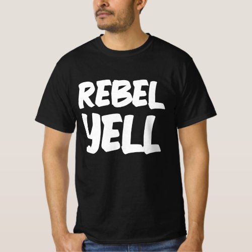 REBEL YELL 1980s VINTAGE T_Shirt T_shirts