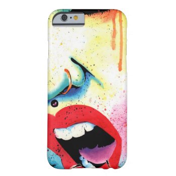 Rebel Yell - Pop Art Portrait Barely There Iphone 6 Case by NeverDieArt at Zazzle