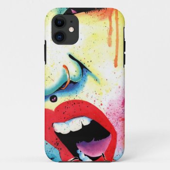 Rebel Yell - Pop Art Portrait Iphone 11 Case by NeverDieArt at Zazzle