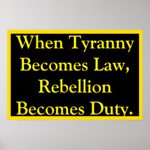 Rebellion Becomes Duty Poster