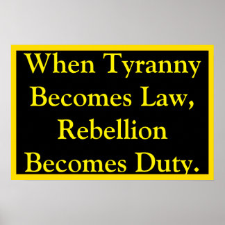 Rebellion Becomes Duty Poster