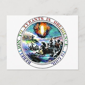 Rebellion To Tyrants is Obedience to God Postcards
