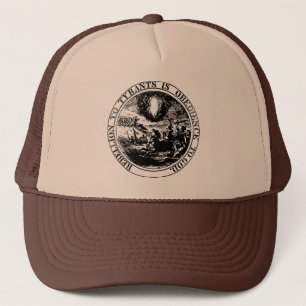 Rebellion to Tyrants Posterized black / white Trucker Hat