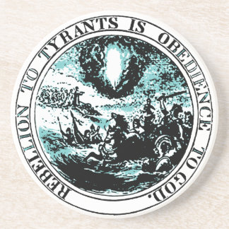 Rebellion to Tyrants Sandstone Beverage Coaster