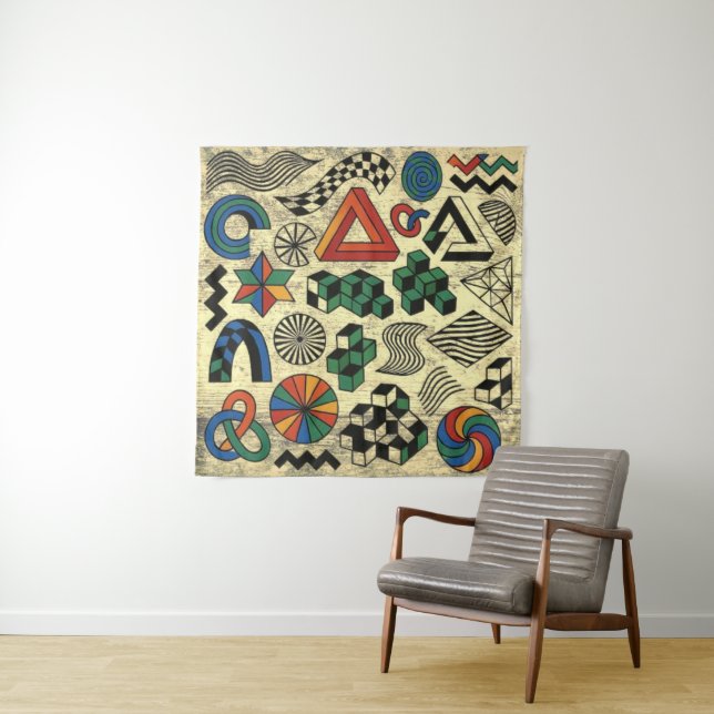 Rebellious Geometries Tapestry (In Situ)