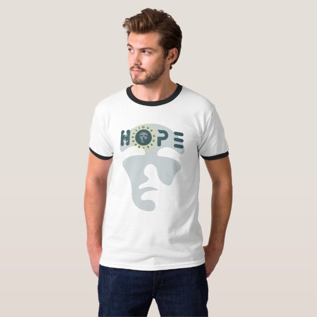 Rebellious Hope | Men Ringer T-Shirt (Front Full)