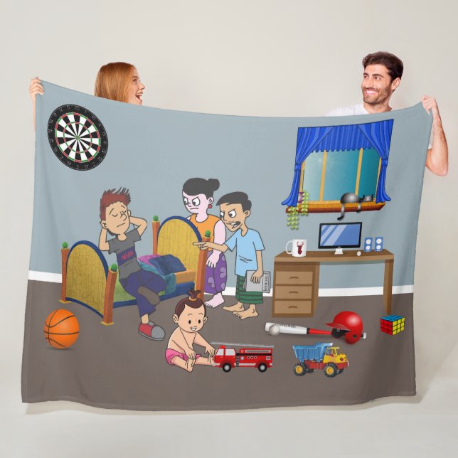 Rebel's Haven Fleece Blanket (In Situ)