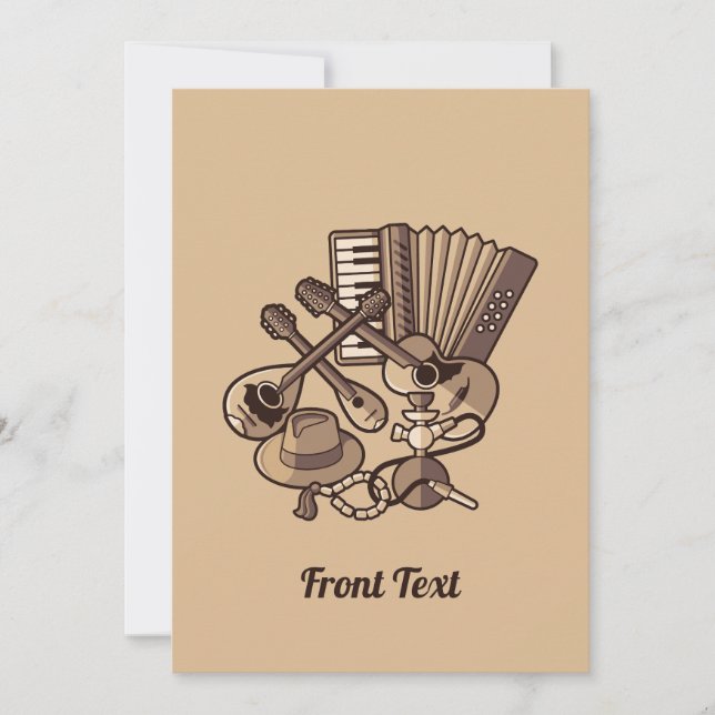 Rebetiko Icons Invitation (Front)