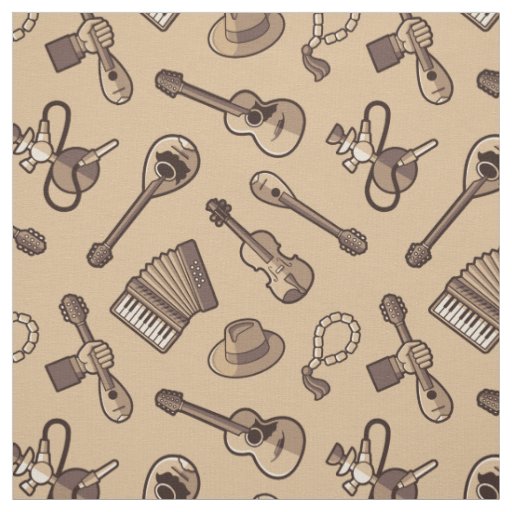 Rebetiko Pattern Fabric
