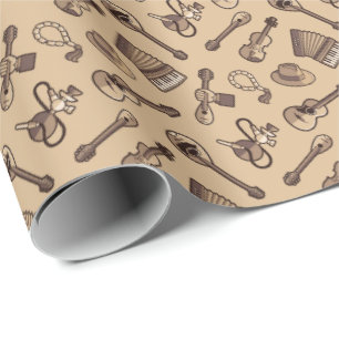 Rebetiko Pattern Wrapping Paper